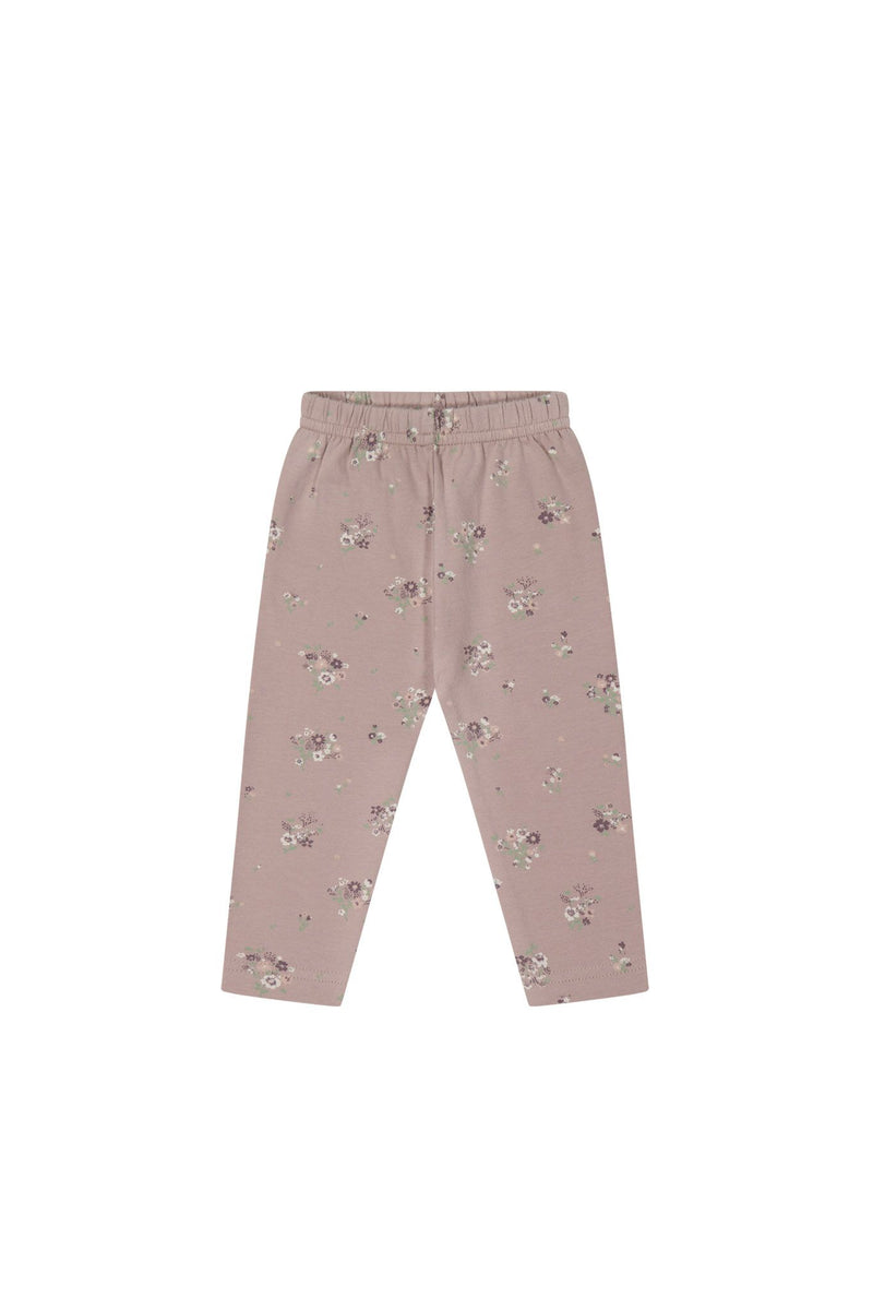 Organic Cotton Legging | Lauren Floral Fawn