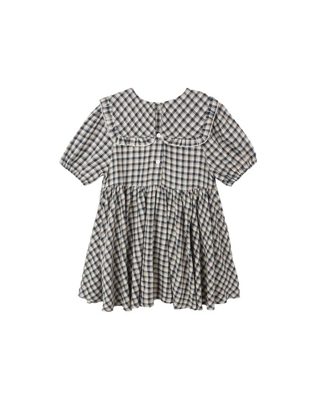 CAMILLE DRESS | NAVY CHECK