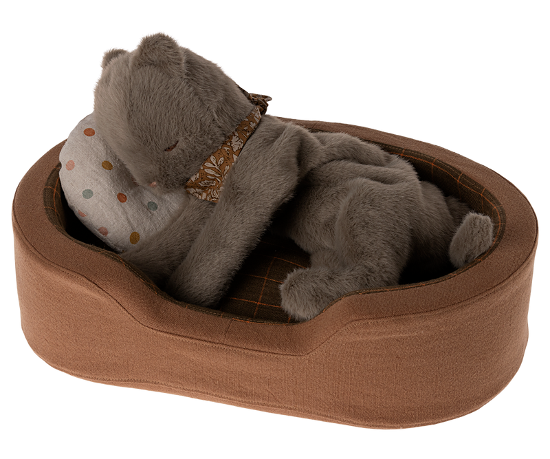 Plush Kitten, Medium | Earth grey