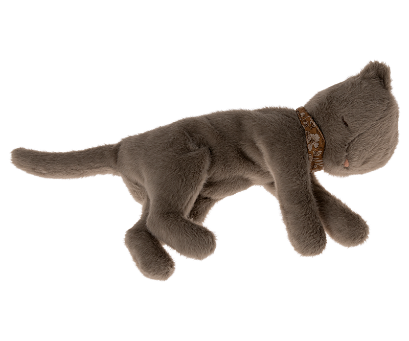 Plush Kitten, Medium | Earth grey