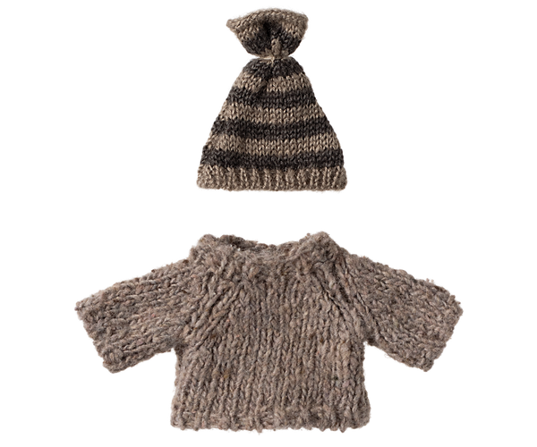 Knitted sweater and hat | Big brother mouse