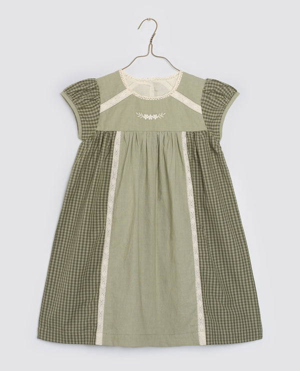 Organic Nessa Dress | Little Green Check