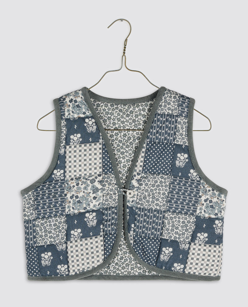 Bay Waistcoat | Patchwork Print Floral