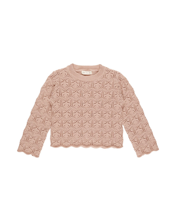 CROCHET KNIT PULLOVER | ROSE