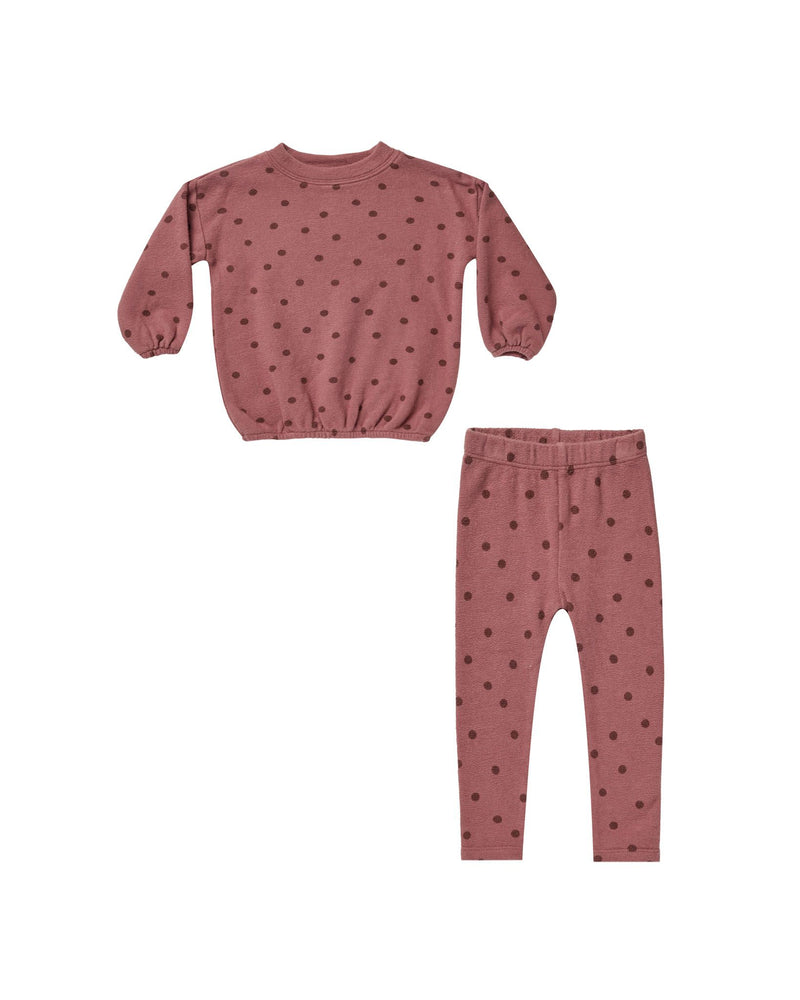 SPONGEY KNIT SET | POLKA DOT