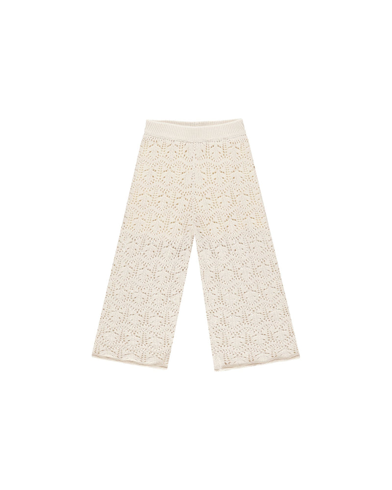 CROCHET KNIT PANT | NATURAL