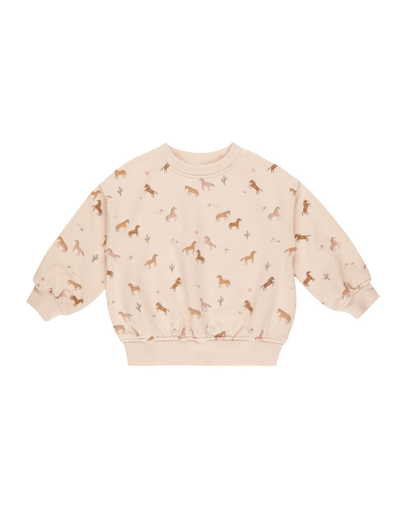 RELAXED SWEATSHIRT | HORSES