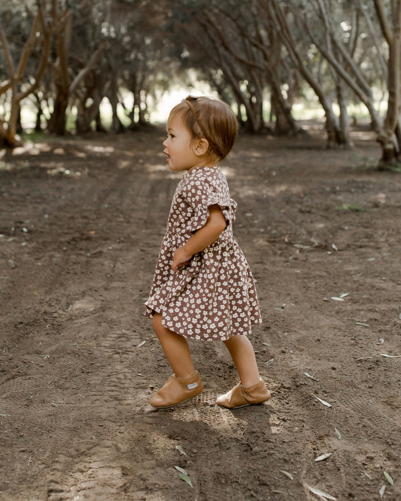 JERSEY BABYDOLL DRESS | PLUM DITSY