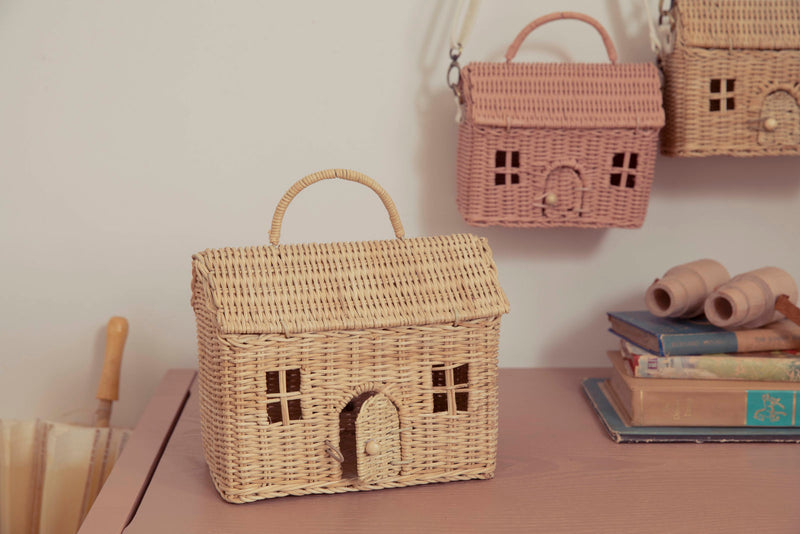 Rattan Casa Clutch | Straw