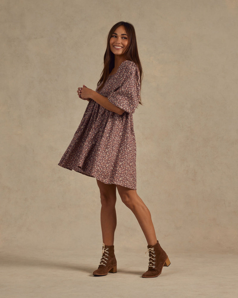 NAOMI DRESS | PLUM FLORAL