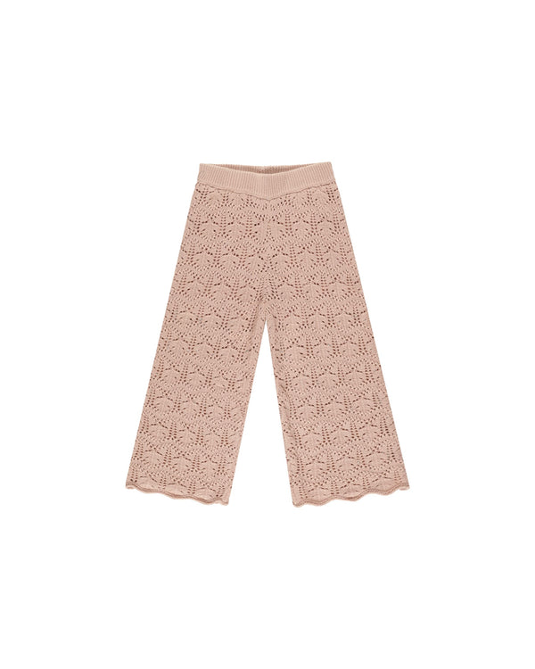 CROCHET KNIT PANT | ROSE