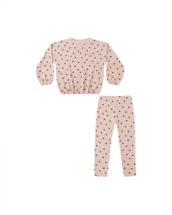 SPONGEY KNIT SET | POLKA DOT