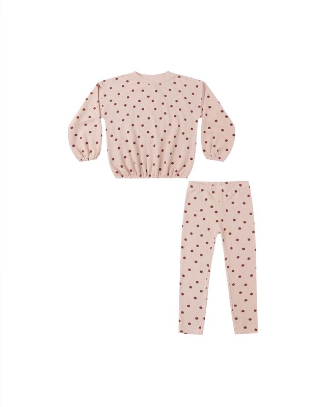 SPONGEY KNIT SET | POLKA DOT