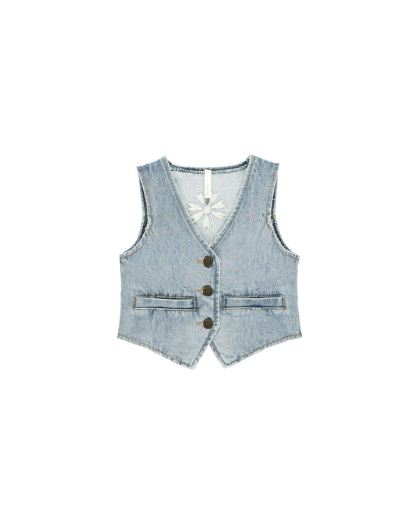 DENIM VEST | LIGHT WASHED DENIM