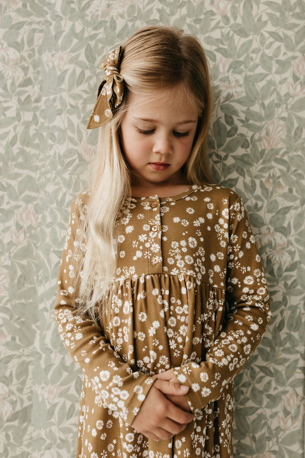 Organic Cotton Bridget Dress | Daisy Floral