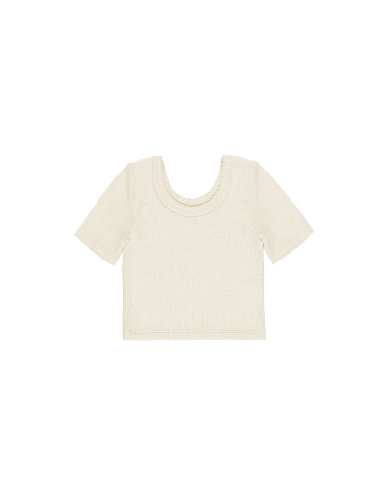 SCALLOP TEE | NATURAL