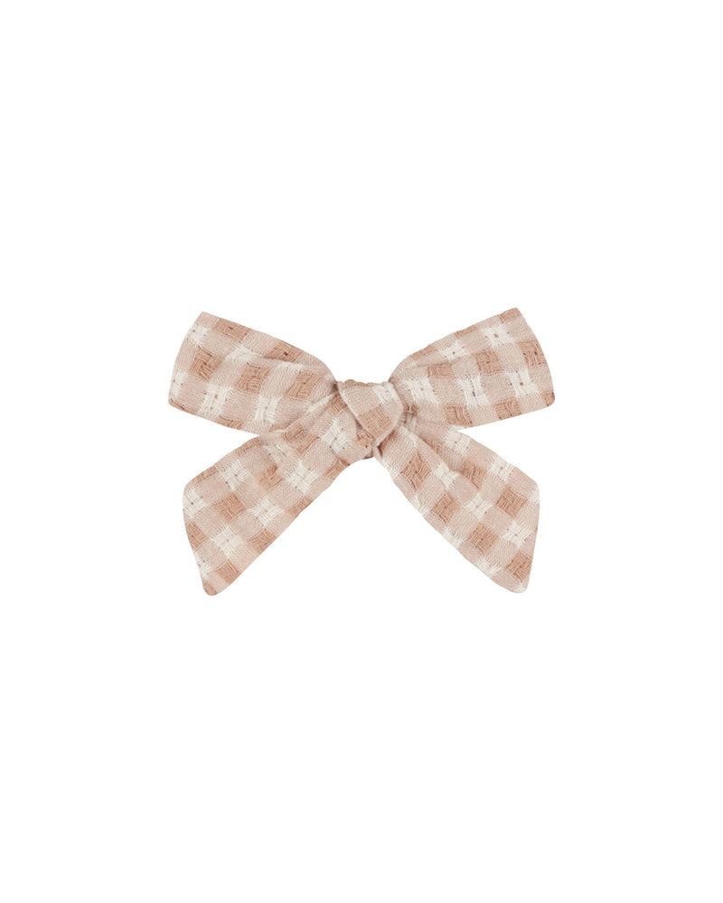 BOW | PINK GINGHAM