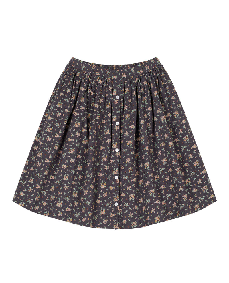 Mama Polly Skirt | Winter blue floral