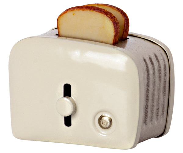 Miniature Toaster & Bread | Off-white