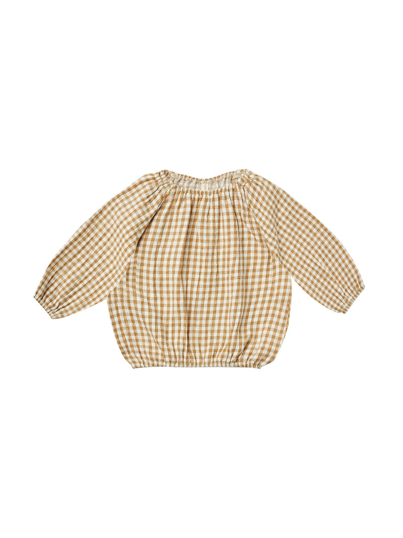 cinch longsleeve tee | honey gingham