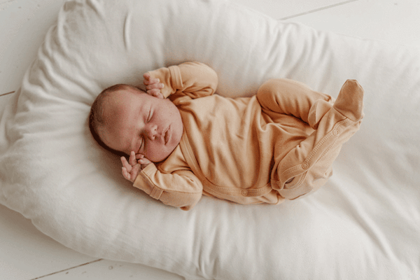 Footed romper | Caramel