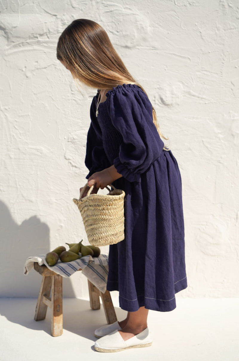 HELLENICA DRESS | MARINE LINEN