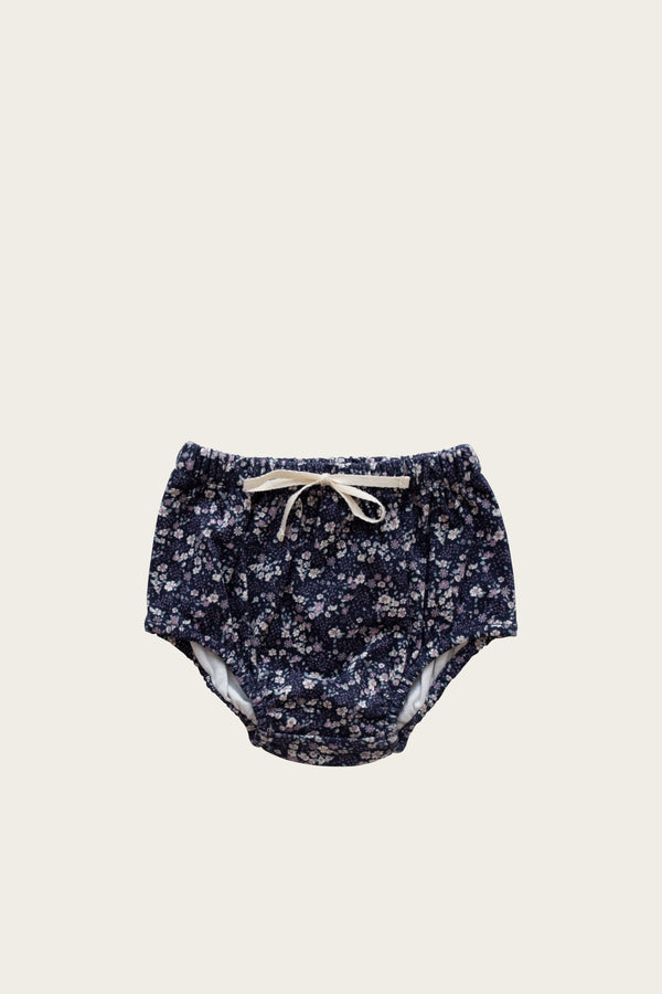 ORGANIC COTTON BLOOMER | BLUEBERRY FLORAL