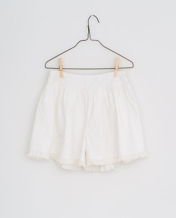 Joanie frilly shorts | white