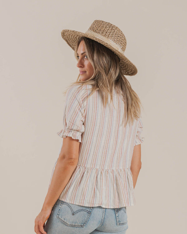 WOMEN'S MADDY BLOUSE | MULTISTRIPE