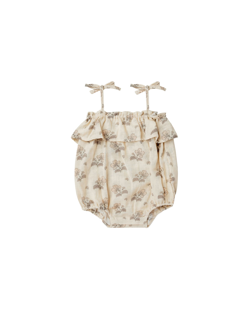 RUFFLE ROMPER | VINTAGE FLORAL