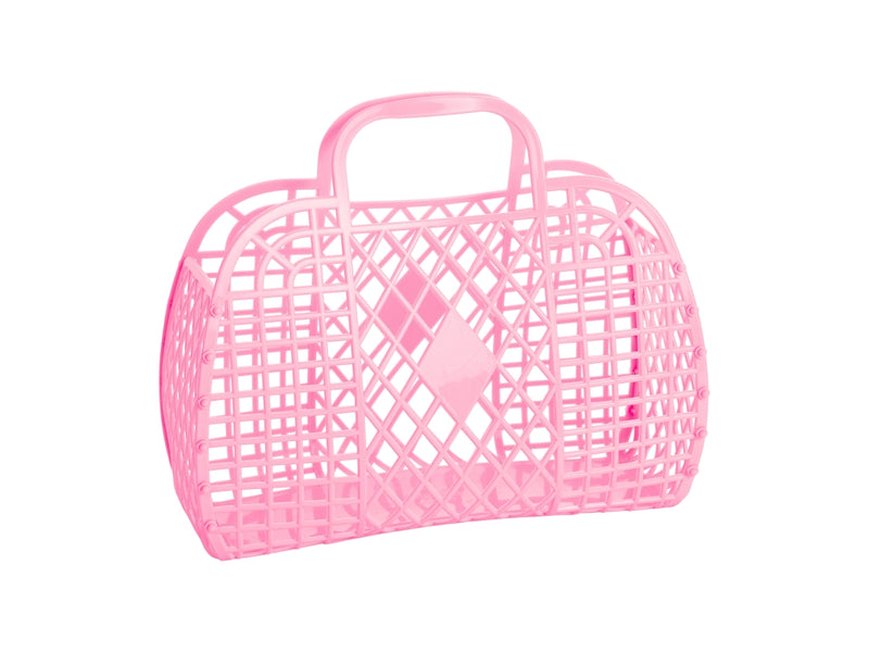 Retro Basket | Small | Bubblegum Pink