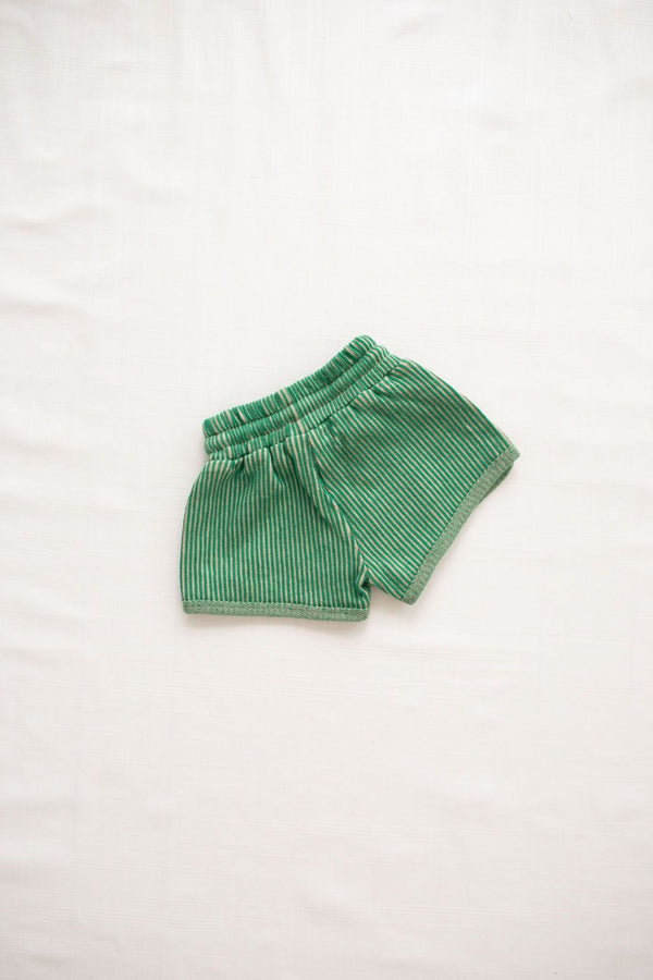 Women's Ribbed Terry Trackies | Emerald