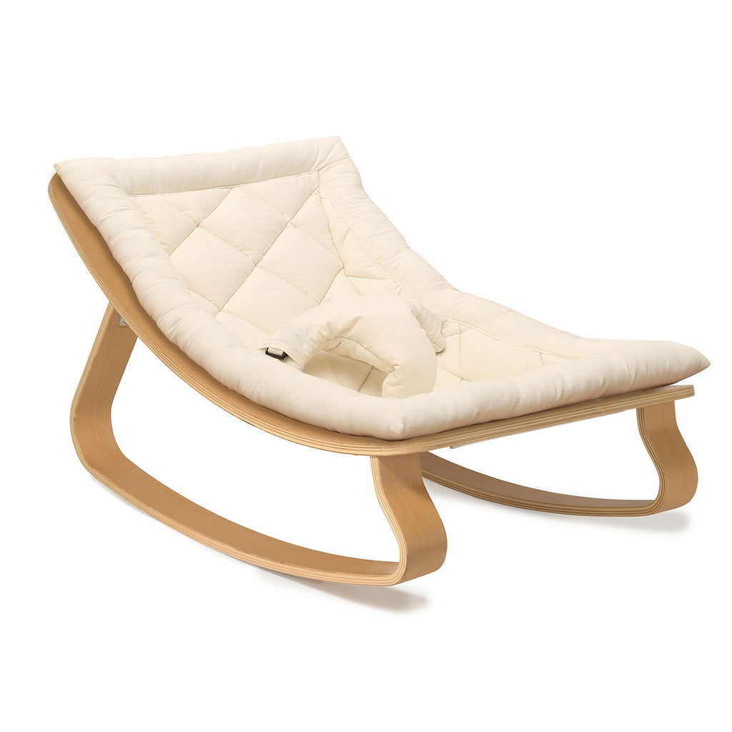 Baby Rocker LEVO with Organic White cushion – Barba & Roo