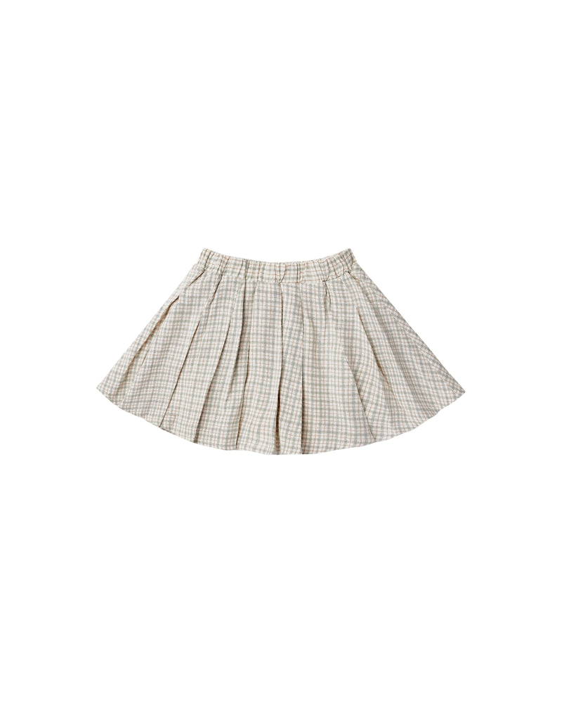 PLEATED SKIRT | LAUREL PLAID