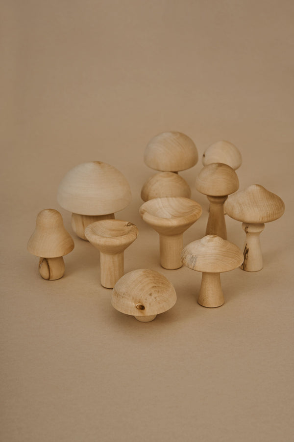 Raduga Grez | Wooden Mushrooms | Natural