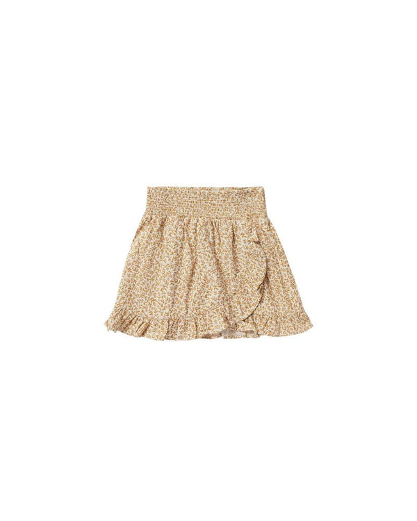 ruffle wrap skirt | marigold
